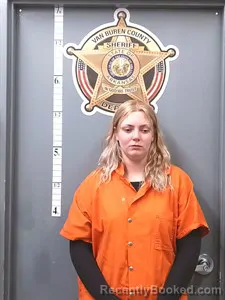 Mugshot of Alexis Brooke Cornelius booked in Van Buren County, Arkansas on October 21, 2026