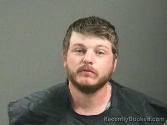 Mugshot of Dusty Brewer booked in Washington County, Arkansas on March 22, 2026