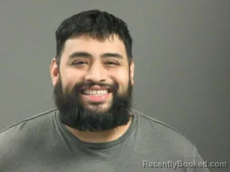 Mugshot of Misael Presas booked in Washington County, Arkansas on March 26, 2026