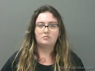 Mugshot of Megan Collins booked in Washington County, Arkansas on April 30, 2026