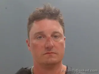 Mugshot of Joel Larson booked in Washington County, Arkansas on July 21, 2026