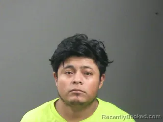 Mugshot of Ronald Estuardo booked in Washington County, Arkansas on August 8, 2026