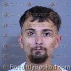 Mugshot of Christopher Ruben Herrera-Blevins booked in Maricopa County, Arizona on April 5, 2026