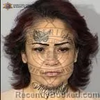 Mugshot of Anna Beatrize Valenzuela booked in Maricopa County, Arizona on August 4, 2026