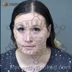 Mugshot of Lanna Medora Halbert booked in Maricopa County, Arizona on August 4, 2026