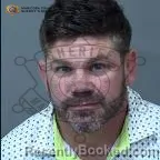 Mugshot of Shad Lierley booked in Maricopa County, Arizona on August 6, 2026