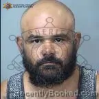 Mugshot of Christian Allan Garcia booked in Maricopa County, Arizona on August 6, 2026