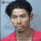 Mugshot of Carlos Quezadas Rojas booked in Maricopa County, Arizona on August 6, 2026