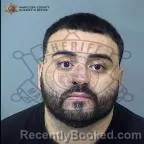 Mugshot of Javier Bon booked in Maricopa County, Arizona on August 8, 2026