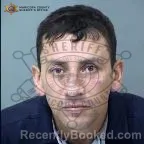 Mugshot of Cristian Gallegos booked in Maricopa County, Arizona on August 11, 2026