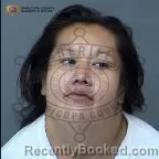 Mugshot of Samantha Betty Rose Sanderson booked in Maricopa County, Arizona on August 12, 2026