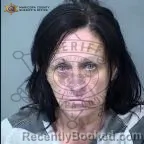 Mugshot of Angela Pena booked in Maricopa County, Arizona on August 12, 2026