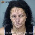 Mugshot of April M Moreno booked in Maricopa County, Arizona on August 13, 2026