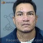 Mugshot of Juan Filomeno booked in Maricopa County, Arizona on August 13, 2026