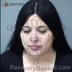 Mugshot of Gloria Alejandra Velarde booked in Maricopa County, Arizona on September 14, 2026