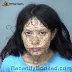 Mugshot of Maribelle Hazelene Rosales-Hinojosa booked in Maricopa County, Arizona on September 22, 2026