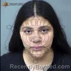 Mugshot of Salma Mercy Balanzar booked in Maricopa County, Arizona on September 27, 2026