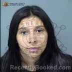 Mugshot of Carolina Maldonado booked in Maricopa County, Arizona on October 9, 2026