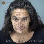 Mugshot of Sofia Tellez booked in Maricopa County, Arizona on October 10, 2026
