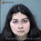 Mugshot of Alexa Pedroza Gamino booked in Maricopa County, Arizona on October 11, 2026