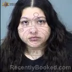 Mugshot of Layla Vianey Reyes booked in Maricopa County, Arizona on October 14, 2026