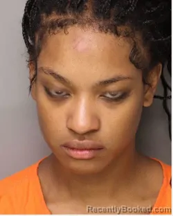 Mugshot of Naomi Liana Delgado booked in Lancaster County, South Carolina on August 16, 2026
