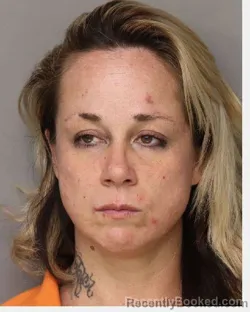 Mugshot of Kayla Nichole Thompson booked in Lancaster County, South Carolina on August 24, 2026