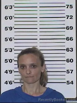 Mugshot of Kasara Leann Cole booked in Appanoose County, Iowa on August 6, 2026