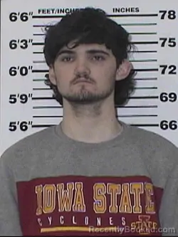 Mugshot of BLAKE RICHARD JOHNSON booked in Appanoose County, Iowa on March 20, 2026