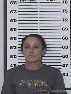 Mugshot of Mia Jeane Anders booked in Appanoose County, Iowa on October 16, 2026