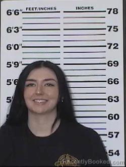 Mugshot of MADISON RAE VARNER booked in Appanoose County, Iowa on May 15, 2026