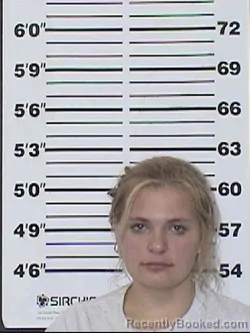 Mugshot of Alexia Marie Carrigan booked in Appanoose County, Iowa on August 7, 2026