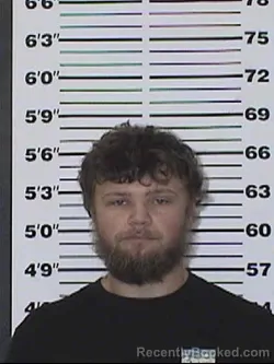 Mugshot of Jordan Eugine Dicks booked in Appanoose County, Iowa on September 27, 2026