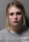 Mugshot of Sadie Marie Cahoon booked in Clinton County, Iowa on October 8, 2026
