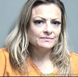 Mugshot of Aimee Christine Crecelius booked in Dallas County, Iowa on October 23, 2026