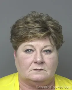 Mugshot of BRENDA RAE HENRY-SCHREIBER booked in Dubuque County, Iowa on May 8, 2026