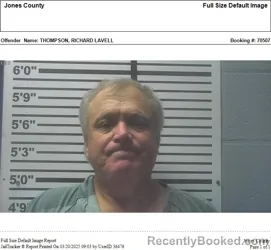 Most wanted individual Richard L Thompson – Jones County, Mississippi
